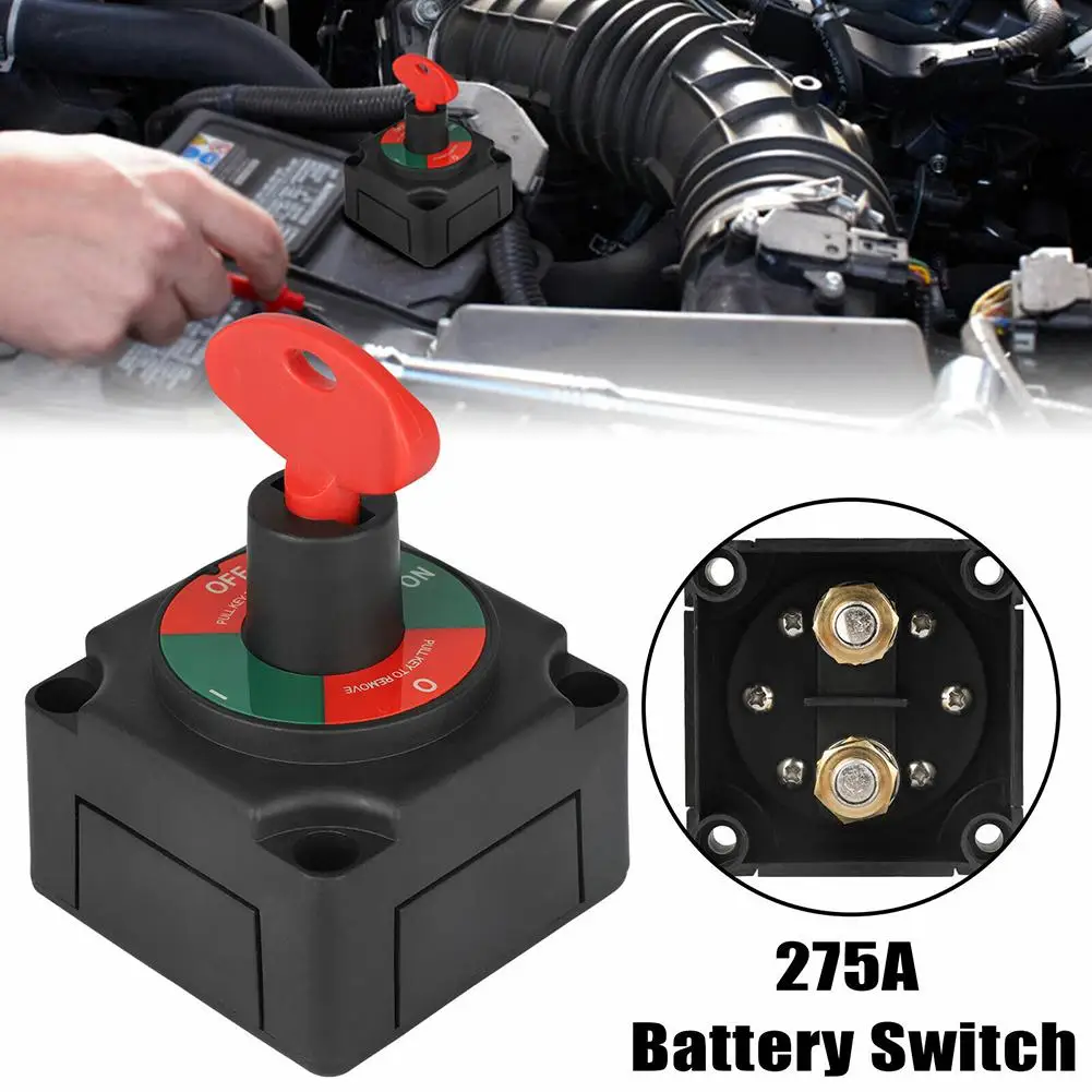 

48v 200a Car Battery Power-off Switch Anti-leakage Knob Switch 2-gears Modification Accessories For Boat Trailers Trucks