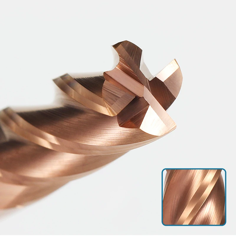 1pc hrc55 4 flutes corner radius end mill tungsten steel carbide cnc router bit 4mm 6mm 8mm 12mm Lengthen metal milling cutters - купить по