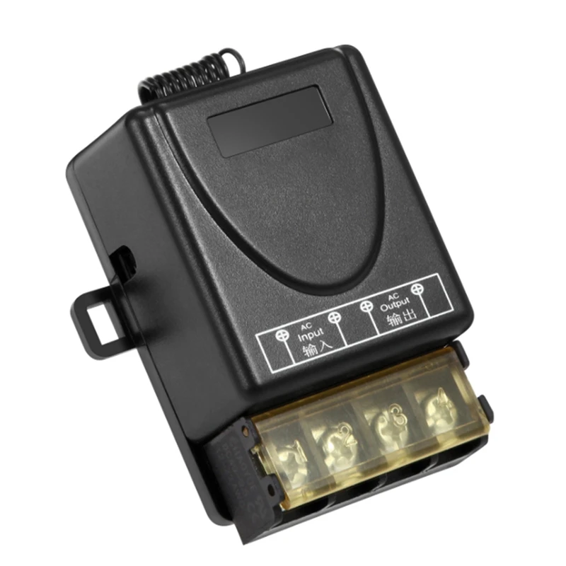 

HOT 4X 433Mhz 220V Water Pump Remote Control Switch 1Ch 30A Receiver Module ON/OFF Wireless RF Transmitter For Light LED