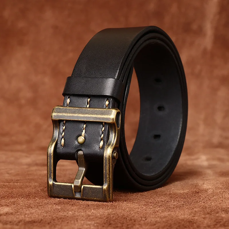 Мужской ремень ручной работы из натуральной яловой кожи высокого качества 3 9 см с