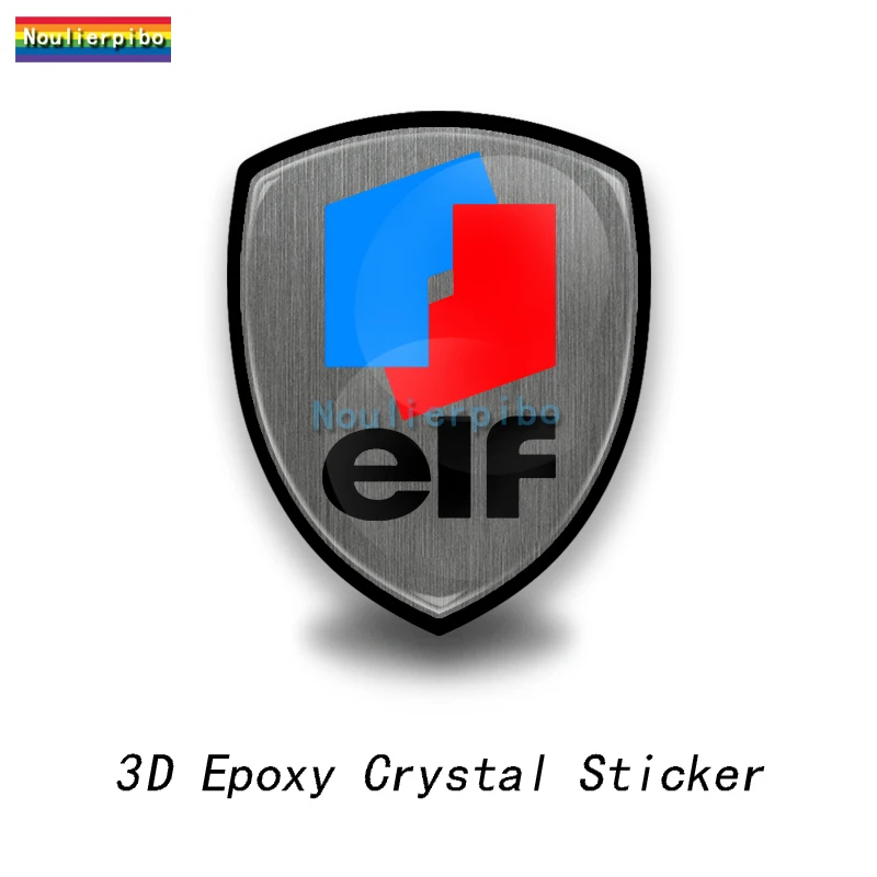 

3D стерео эпоксидная купольная гибкая автомобильная наклейка гоночное масло логотип ELF ПВХ автомобиль мотоциклетный шлем офисные принадлежности ноутбук виниловая наклейка