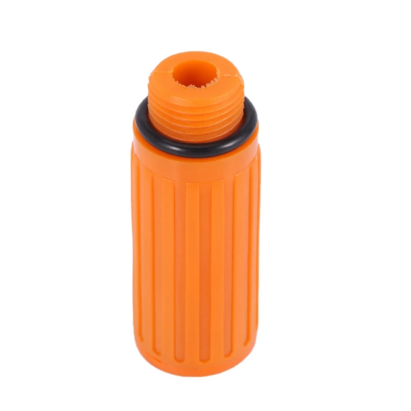 

5 Pcs 16Mm Male Thread Dia Plastic Oil Plug For Air Compressor Orange