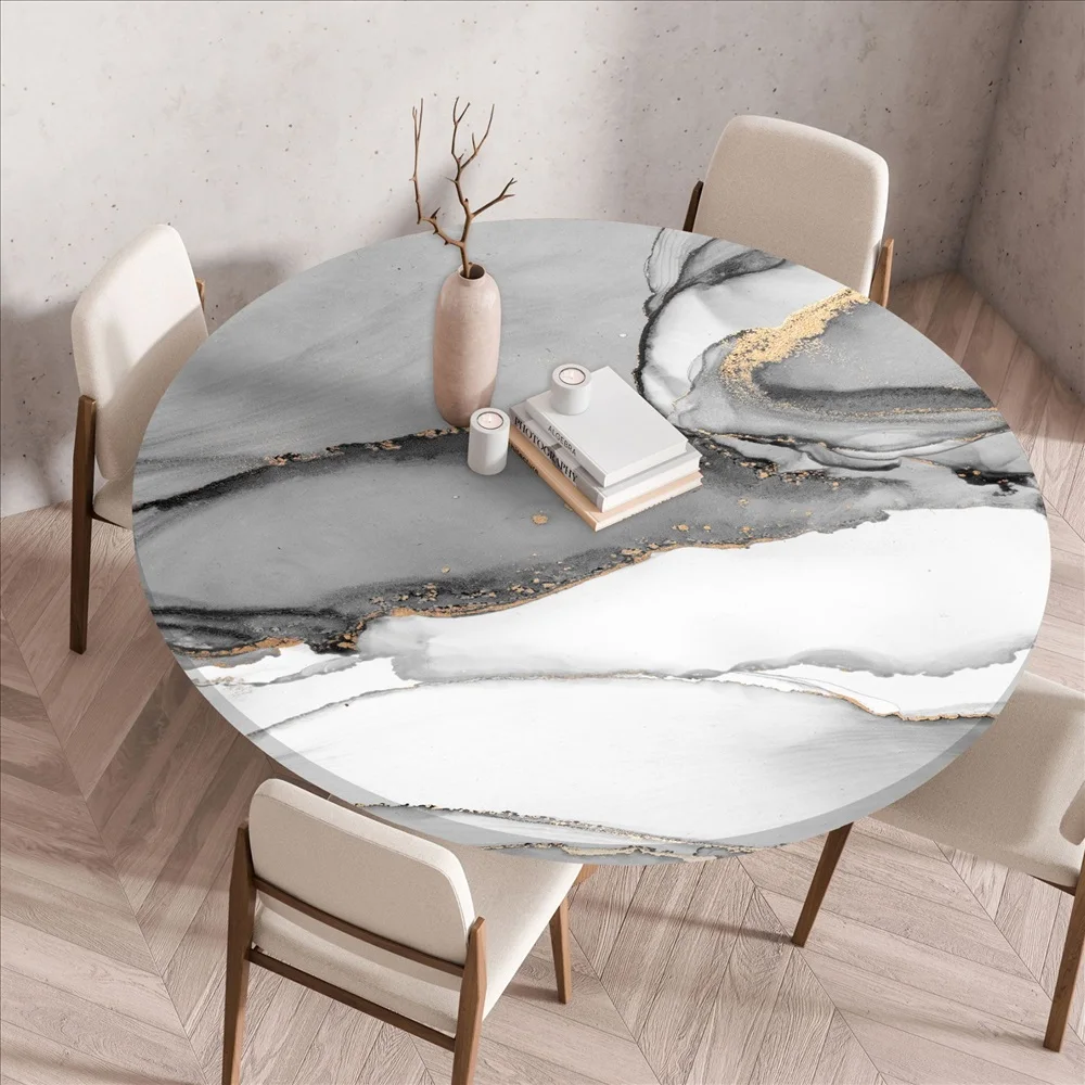 Зеленое золото блестящая черная мраморная скатерть с камнем абстрактная