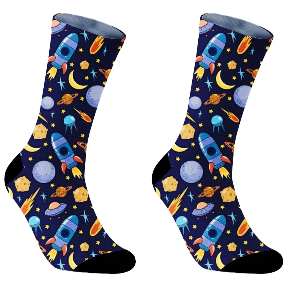 Средние 2024 новые мужские и женские носки-трубочки характерные носки для пар на