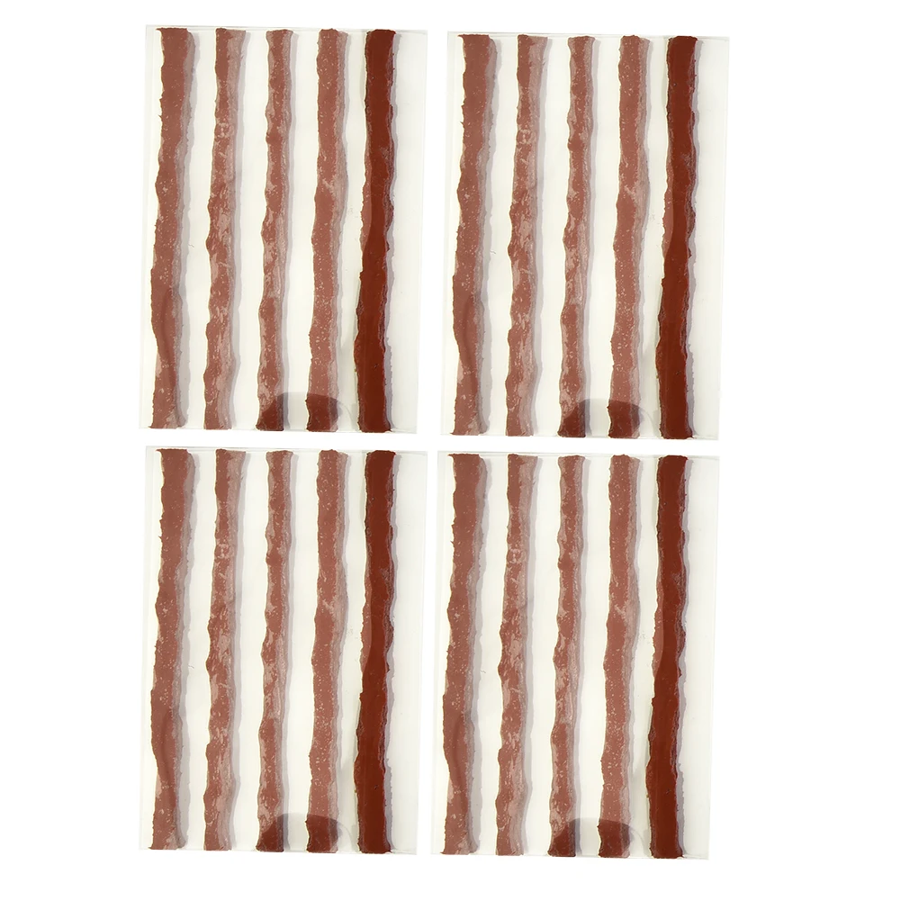 

20pcs Tire Repair Plug Tubeless Seal Patch For Tyre Puncture Emergency Car Motorcycle Bike Tyre Repairing Rubber Strips