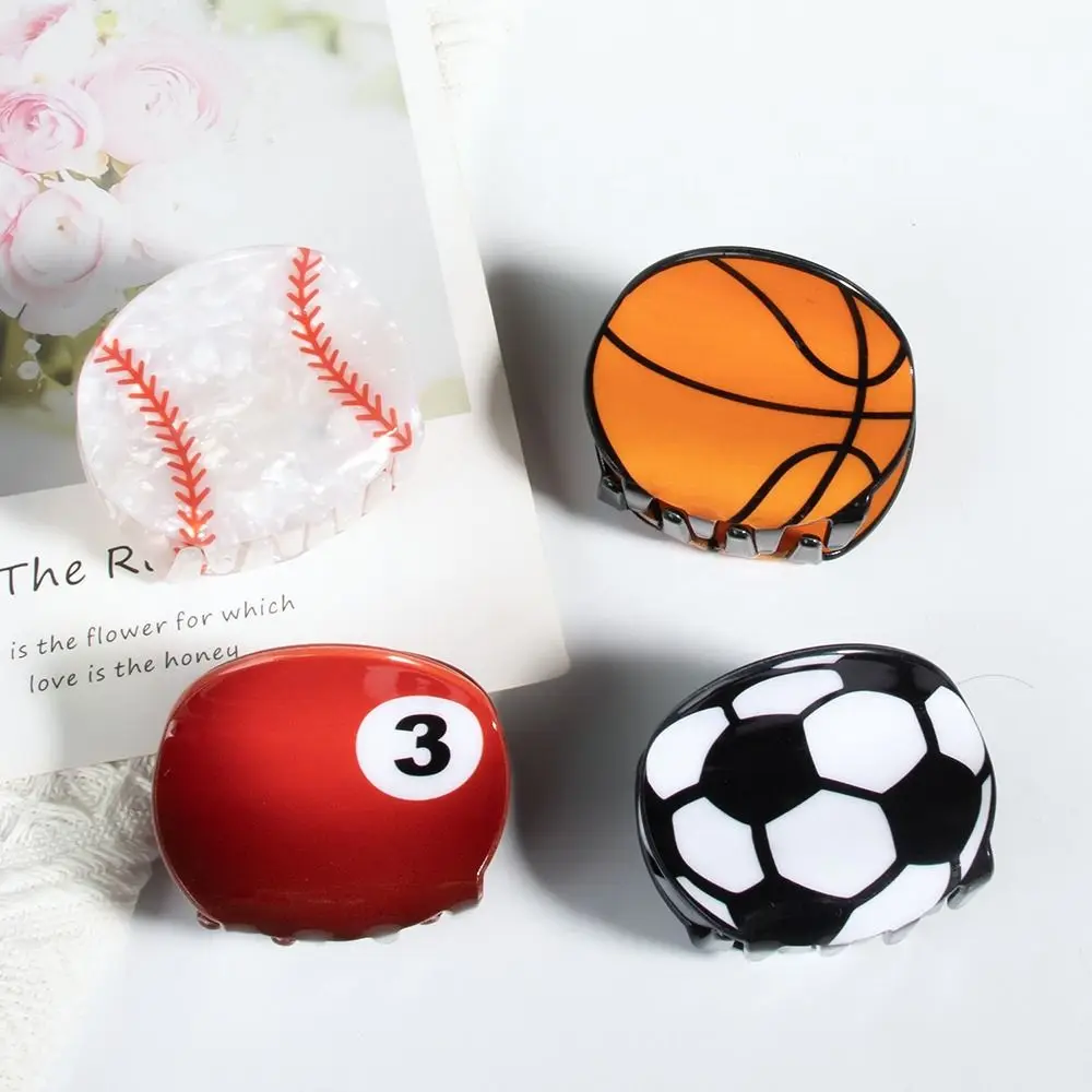 

Fashion Football Hair Claws Replacement Mini Creative Baseball Hair Clip Hair Clamps