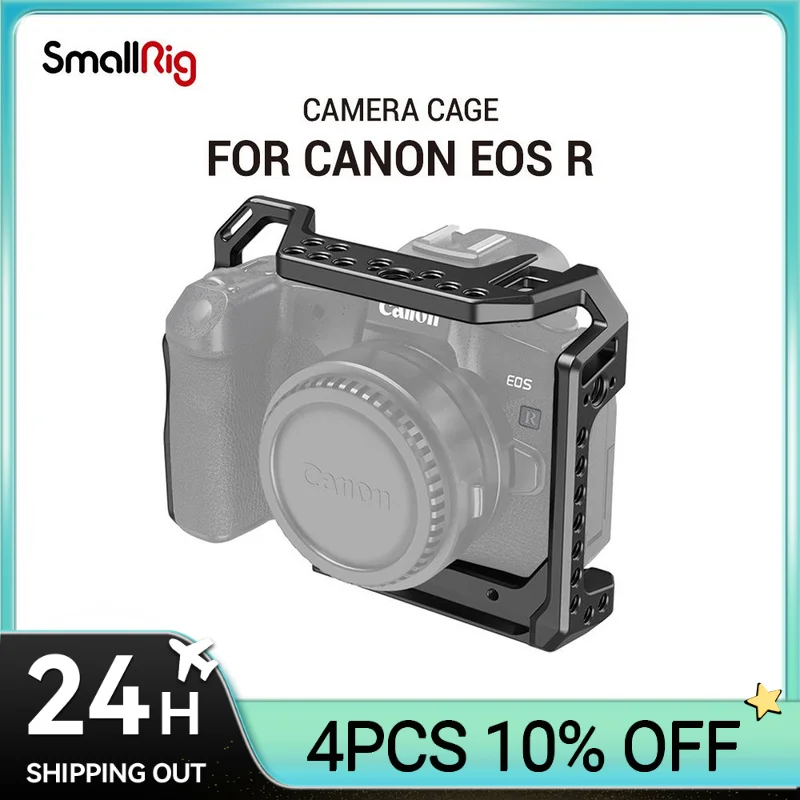 Фото Клетка для камеры SmallRig для Canon EOS R с креплением холодного башмака, резьбовые отверстия для Magic Arm, микрофон, прикрепить 2803 №1