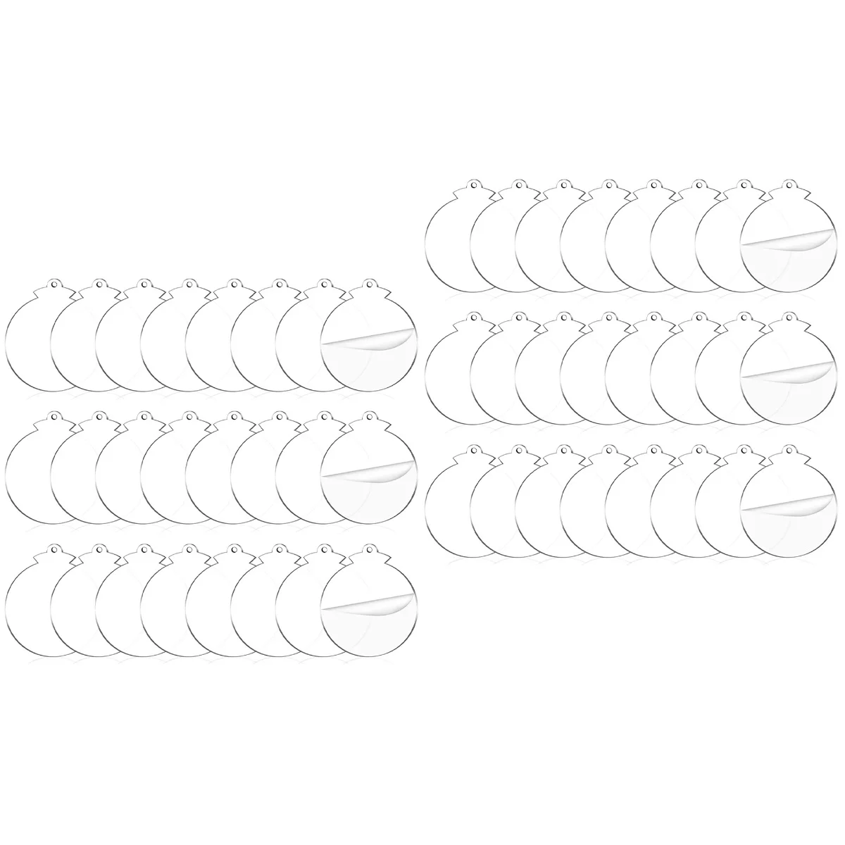 

144 шт., акриловые рождественские шары