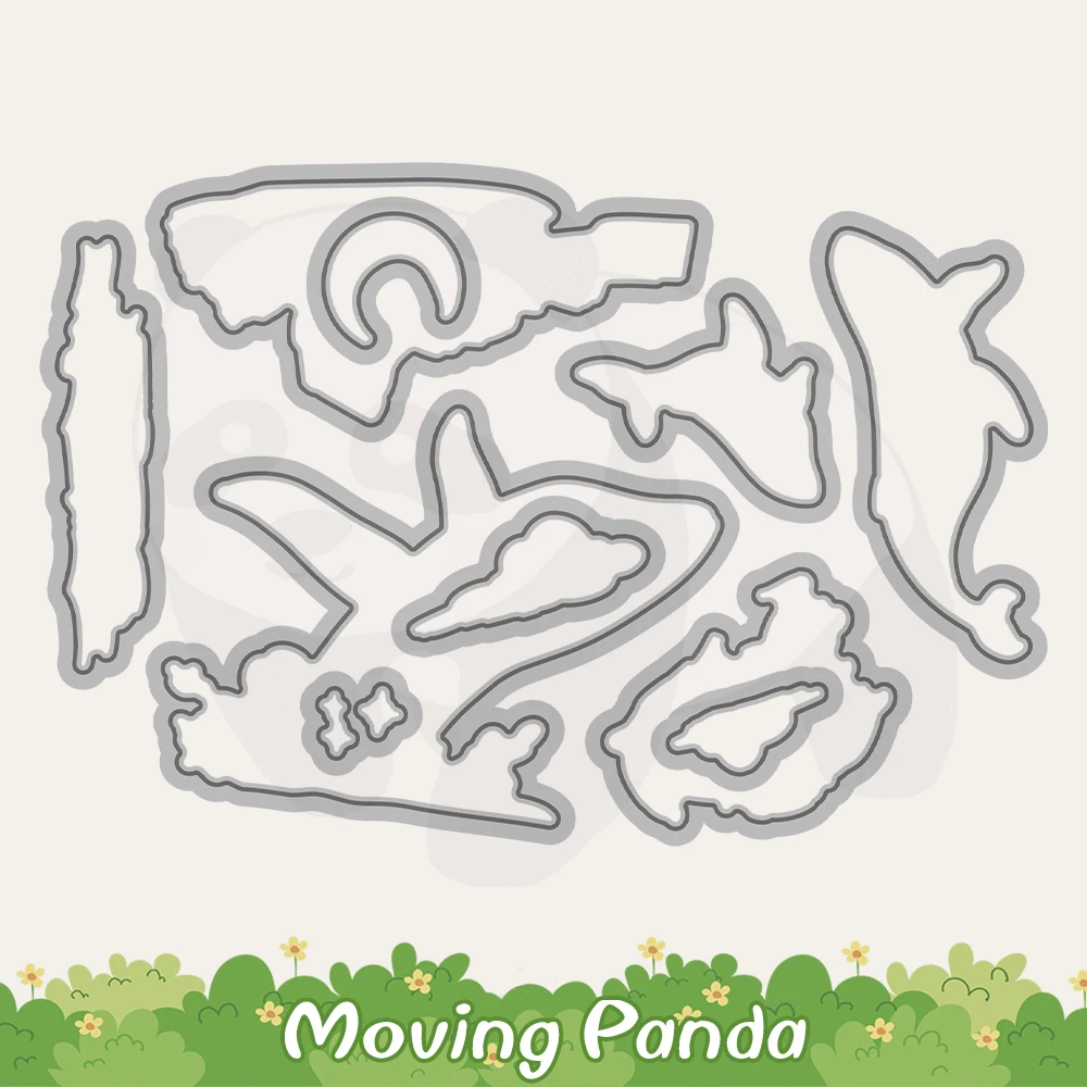 Симпатичные плавучие Вырубные штампы в виде дельфина прозрачный штамп сделай