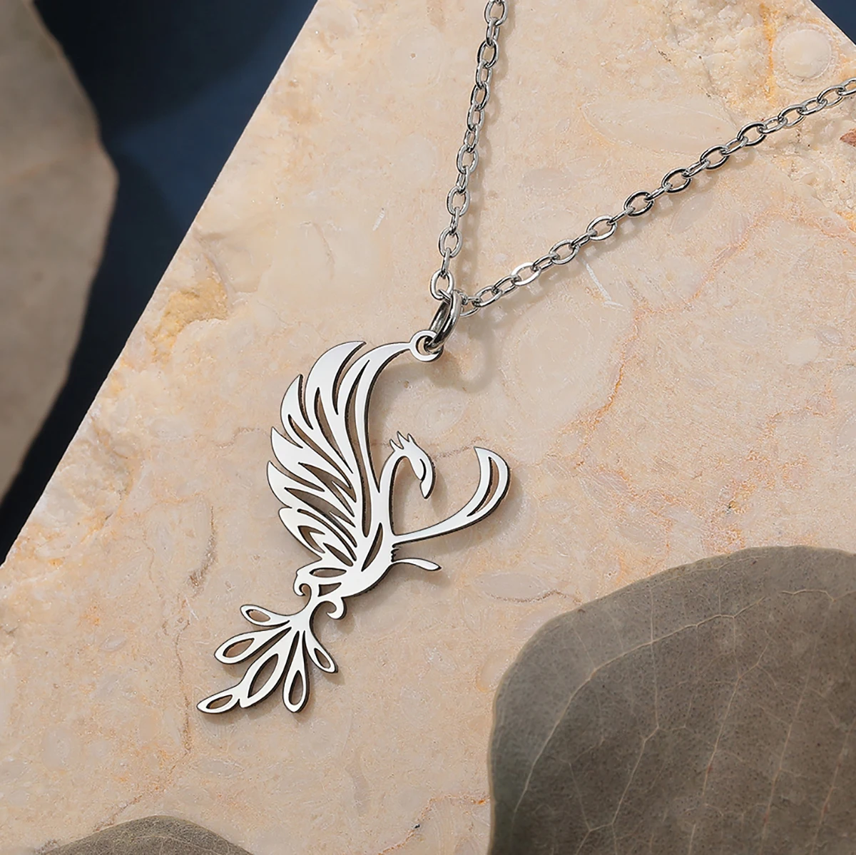 CHENGXUN ожерелье с подвеской в виде Феникса для женщин и мужчин из нержавеющей стали