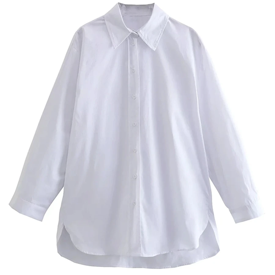 

Jenny&Dave 2022 England Simple Loose Blouse Women Fashion Spring Blouse Women Poplin Boyfriend Casual Shirt Women Tops