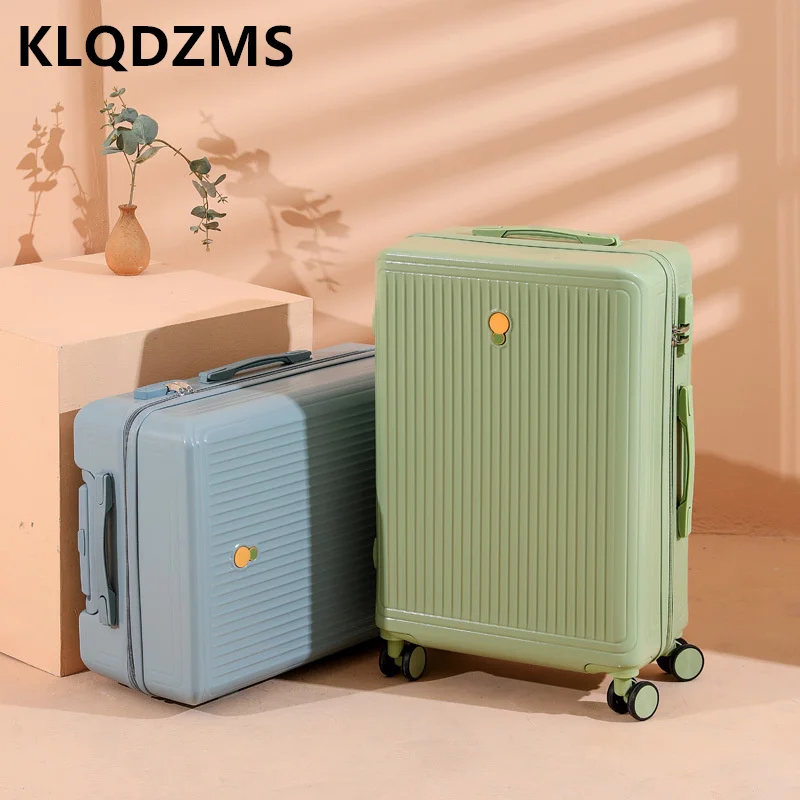 KLQDZMS Suitcase Small Aluminum Frame 20 Inch Trolley  Luggage Universal Wheel 24 Inch Male And Female Password Box 26 Inch