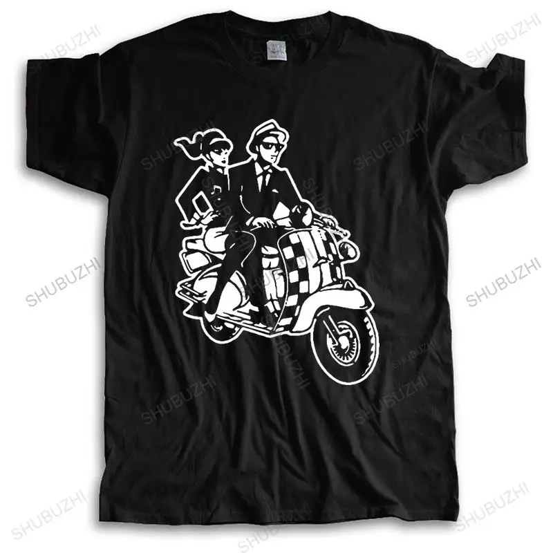 

new arrived Hot sale men o-neck t-shirt summer Ska Biker Man and Woman Vespa T shirt Mod Motorcycle Moped Casual Lambretta