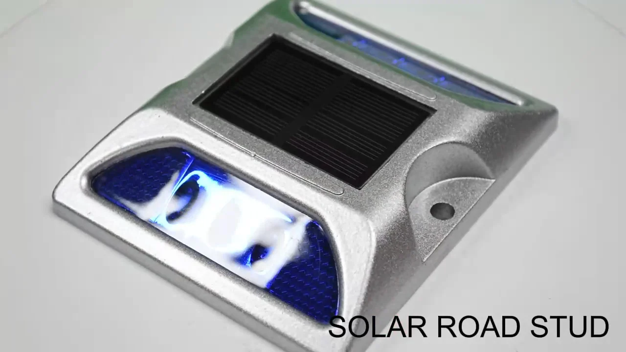 Алюминиевый светоотражающий СВЕТОДИОДНЫЙ дорожный фонарь на солнечной батарее