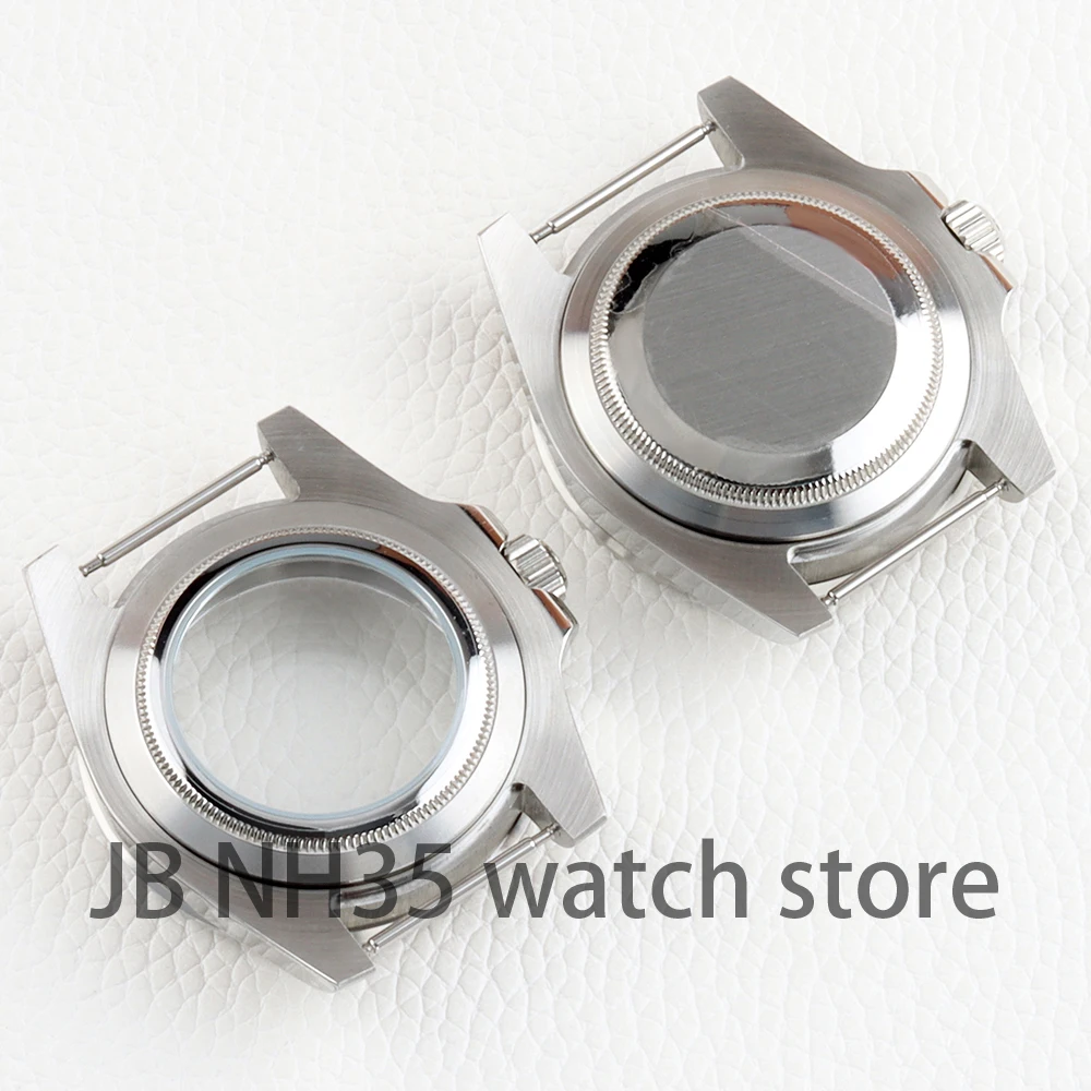 Фото Высокое качество Sub Bevel для Edge Sky Blue Nh34 Nh35 Nh36 Механизм 28,5 мм 29,2 мм Корпус для часов Мужской сапфир 40 мм Циклоп Плоские корпуса №2
