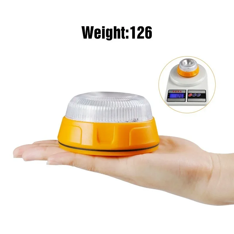 

Emergency Traffic Safety Road Flare Flashing Warning Warning Light Magnetic Base Disc Beacon for Car Truck Boat