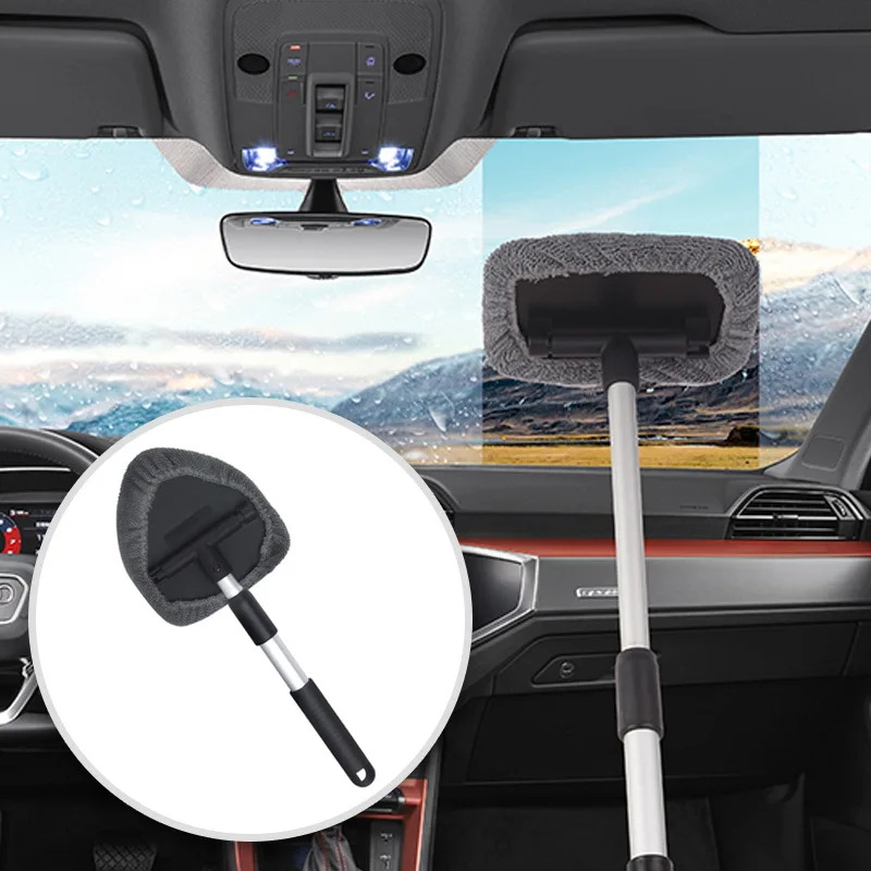 

Aluminum Alloy Expansion Link Car Windshield Brush Window Brush Auto Glass Wiper Windshield Wonder Portable Cleaning Brush