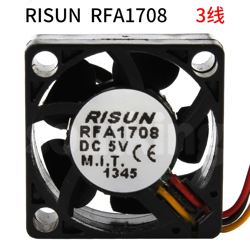 Новый оригинальный RISUN RFA1708 DC5V 17x17x8MM 1 7 см для охлаждающего вентилятора БПЛА