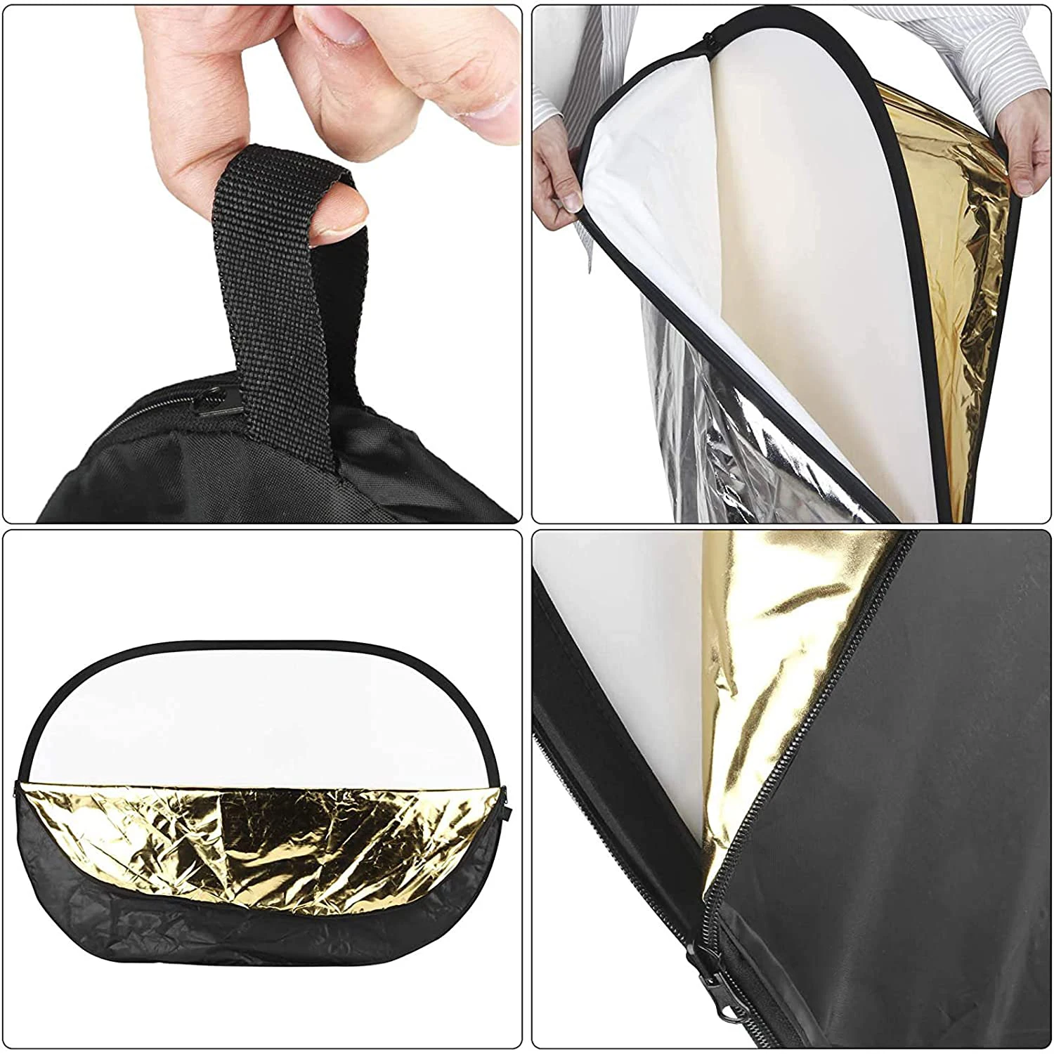 Овальный отражатель складной портативный светорассеиватель для фотосъемки 24x35