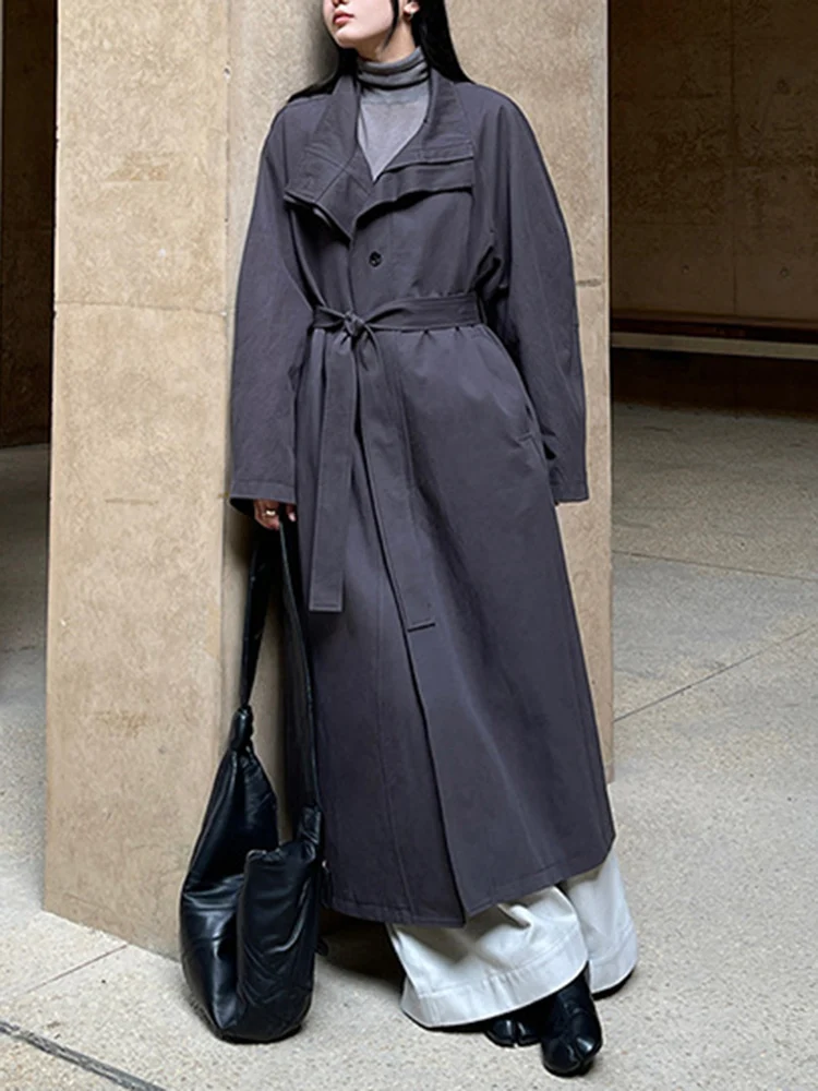 Женская Офисная ветровка BZVW с воротником-стойкой и длинным рукавом однобортное