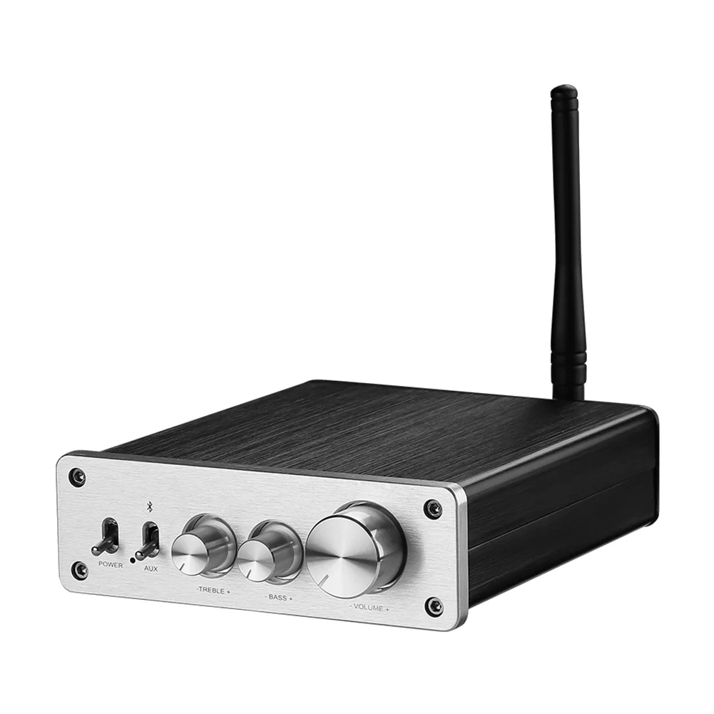 

TPA3255 Bluetooth 5.0 усилитель мощности 325Wx2 Bluetooth QCC3034 APTX стерео аудио усилитель звуковой усилитель динамик (серебристый)