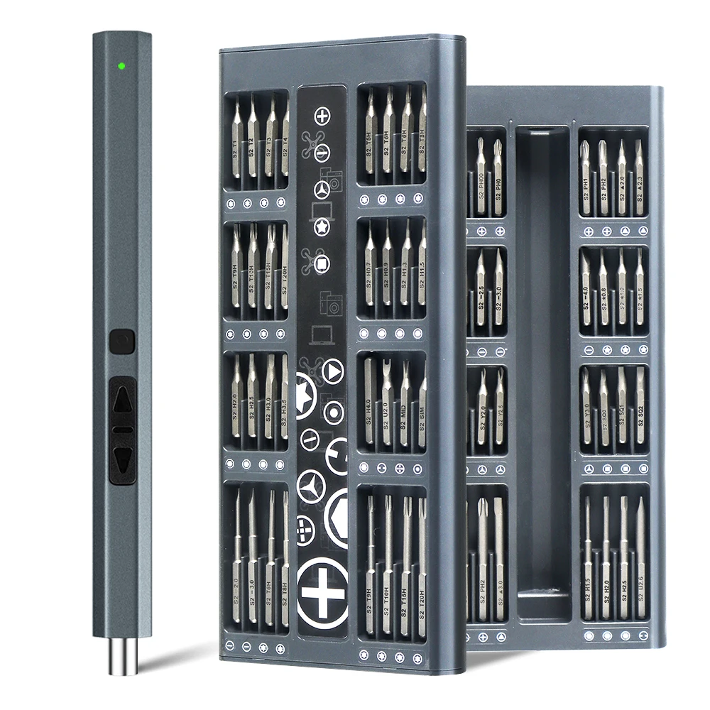 Электрическая отвертка 66 в 1 набор беспроводных отверток с 64 магнитными