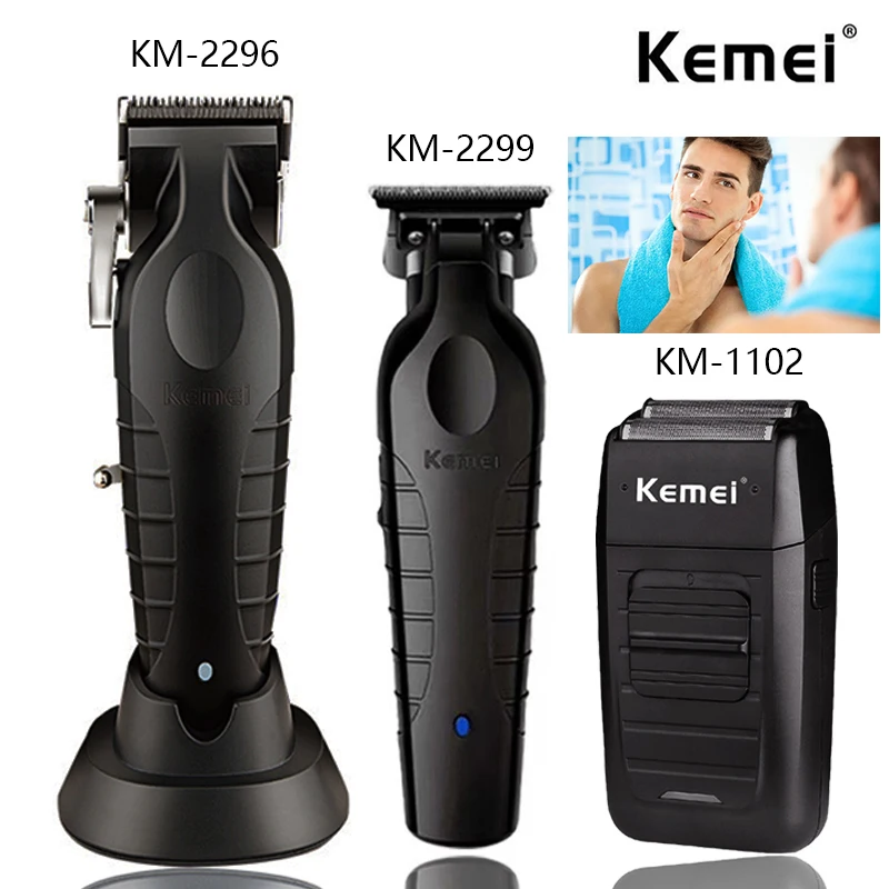 Kemei KM-2296 KM-2299 KM-1102 Professional Hair Clipper Kit 