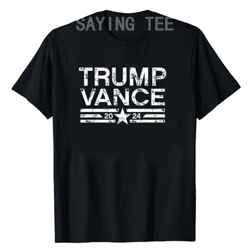 Трамп Дж. Д. Vance 2024 Ретро полосатая футболка Трампа Вэнса смешной Юмор