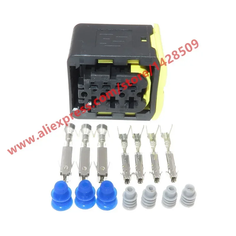 

1 комплект, 7-контактный водонепроницаемый герметичный разъем для тяжелых грузовиков, автомобильный гнездовой разъем 1-1418480-1