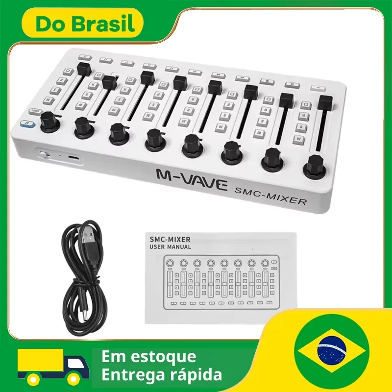 M-VAVE SMC-микшер Беспроводной MIDI-контроллер Микшерная консоль BT-соединение
