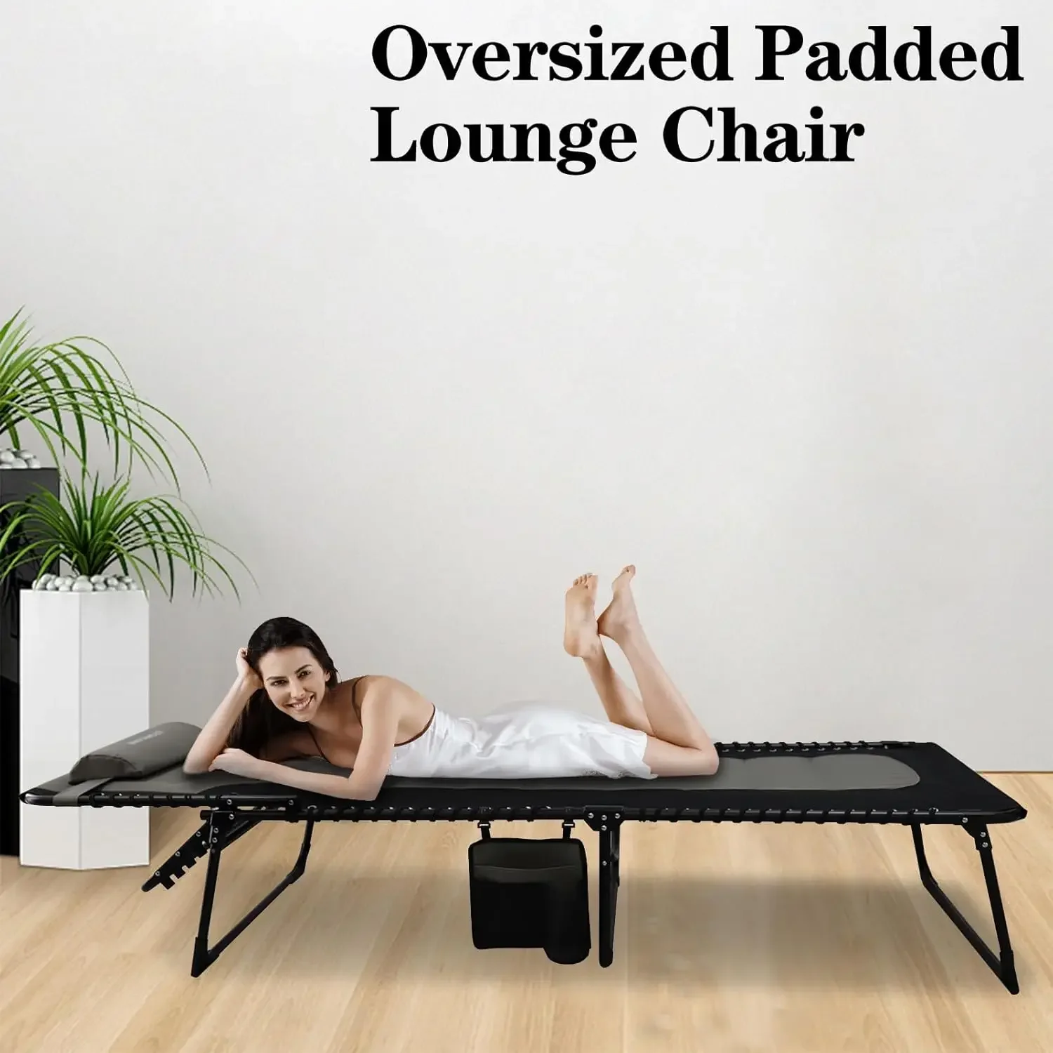 Мягкое складное кресло для отдыха на открытом воздухе взрослых 440 фунтов шезлонг