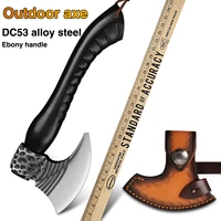 dc53 steel fixed blade short handle axe bone knife sharp and durable axe outdoor adventure portable survival tool knife fire axe