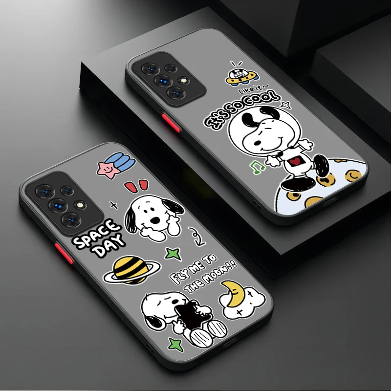 Мультяшный S-Snoopys чехол для Samsung Galaxy A54 A34 A24 A14 A13 A33 A53 A73 A23 A05 A05S A72 A52 A52S A32 A22 A12 A31 A51 A71