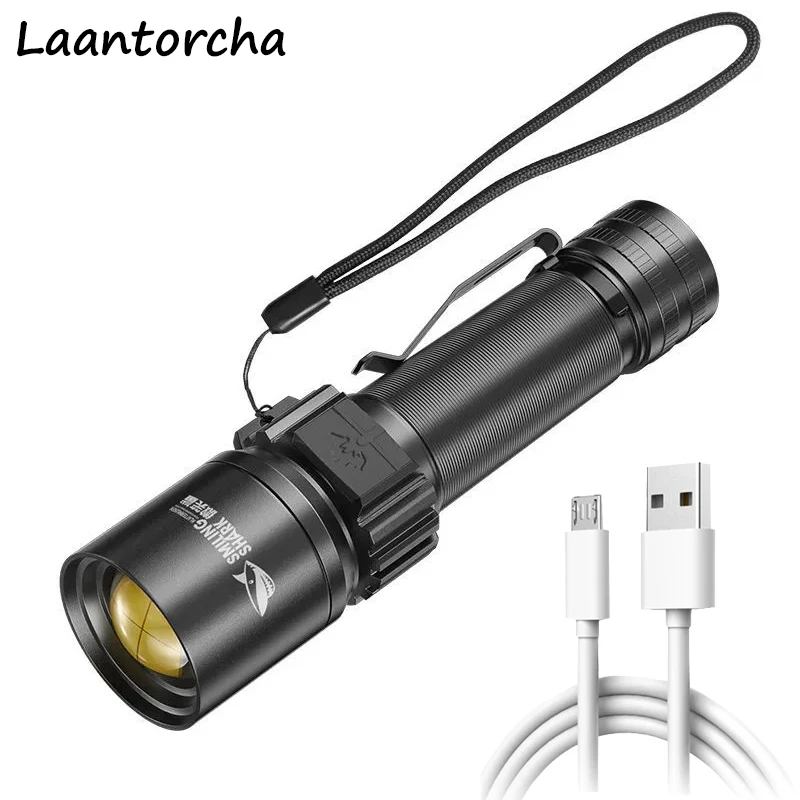 

Strong Light Flashlights Ultra-bright Rechargeable Field Night Small Portable Long-life Zoom Alloy Flashlight High Power Torch