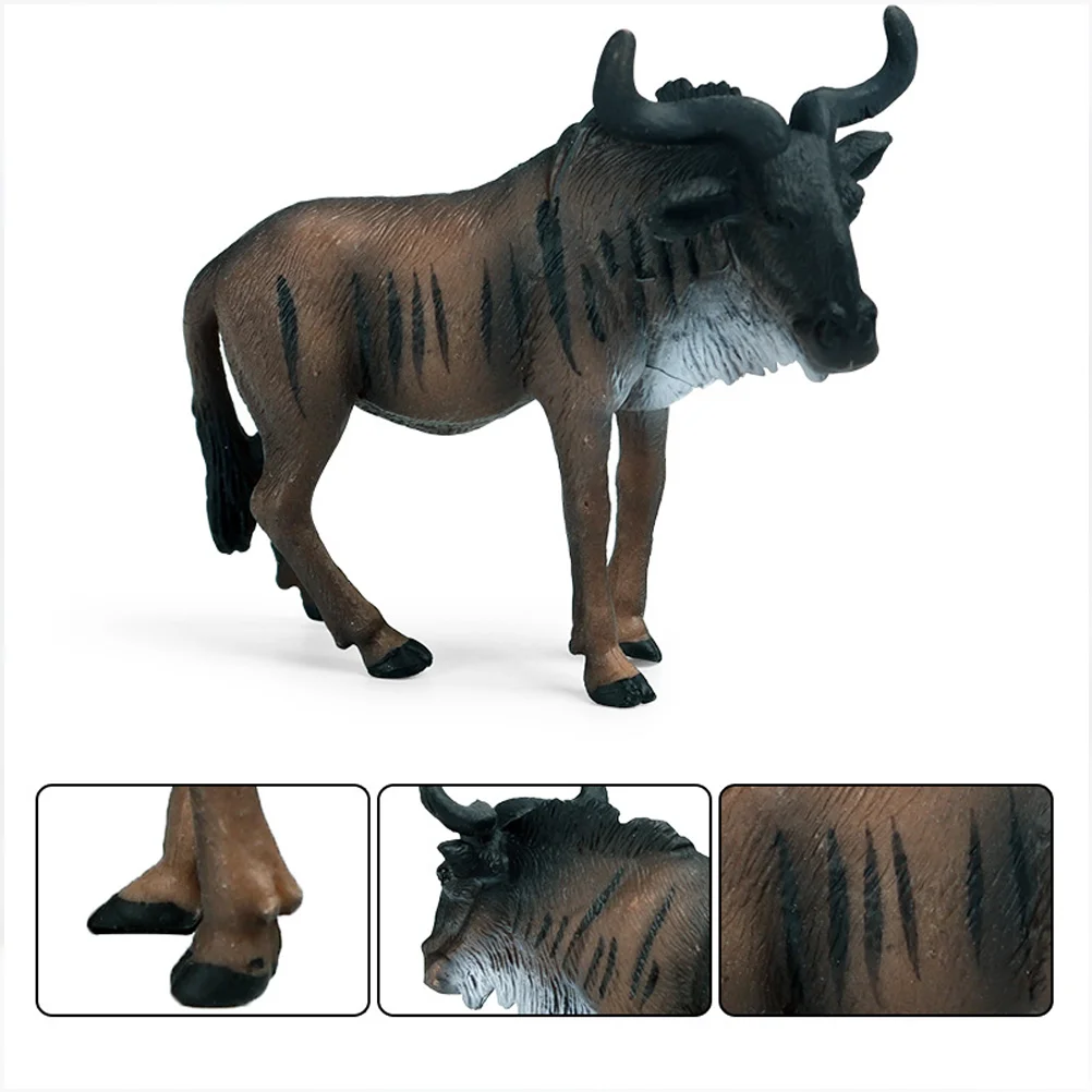 Животные африканская модель Wildebeest украшения для дома детская игрушка имитация