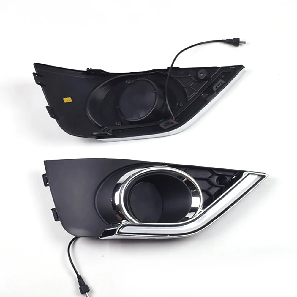 Подходит для Honda BR-V BRV 2015-2017 светодиодный DRL передний бампер противотуманные фары