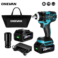 20v cordless brushless electric wrench impact wrench socket wrench 520n m li ion battery hand drill installation power tools