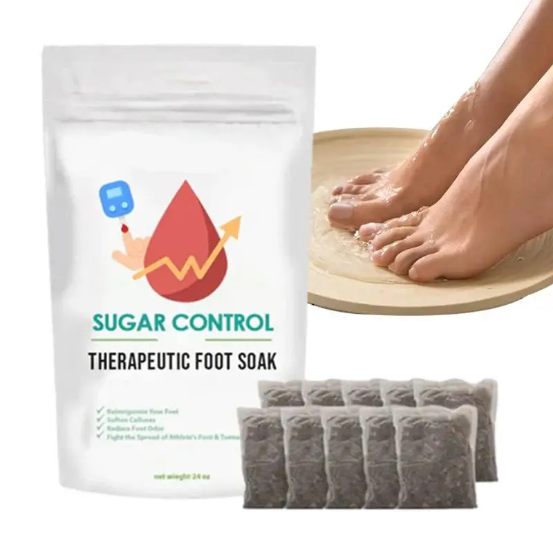 

Sugar Control Foot Soak 10pcs Foot Bath Effervescent Tablets Foot Reflexology Spa Relax Massage Natural Herb Relieve Calf