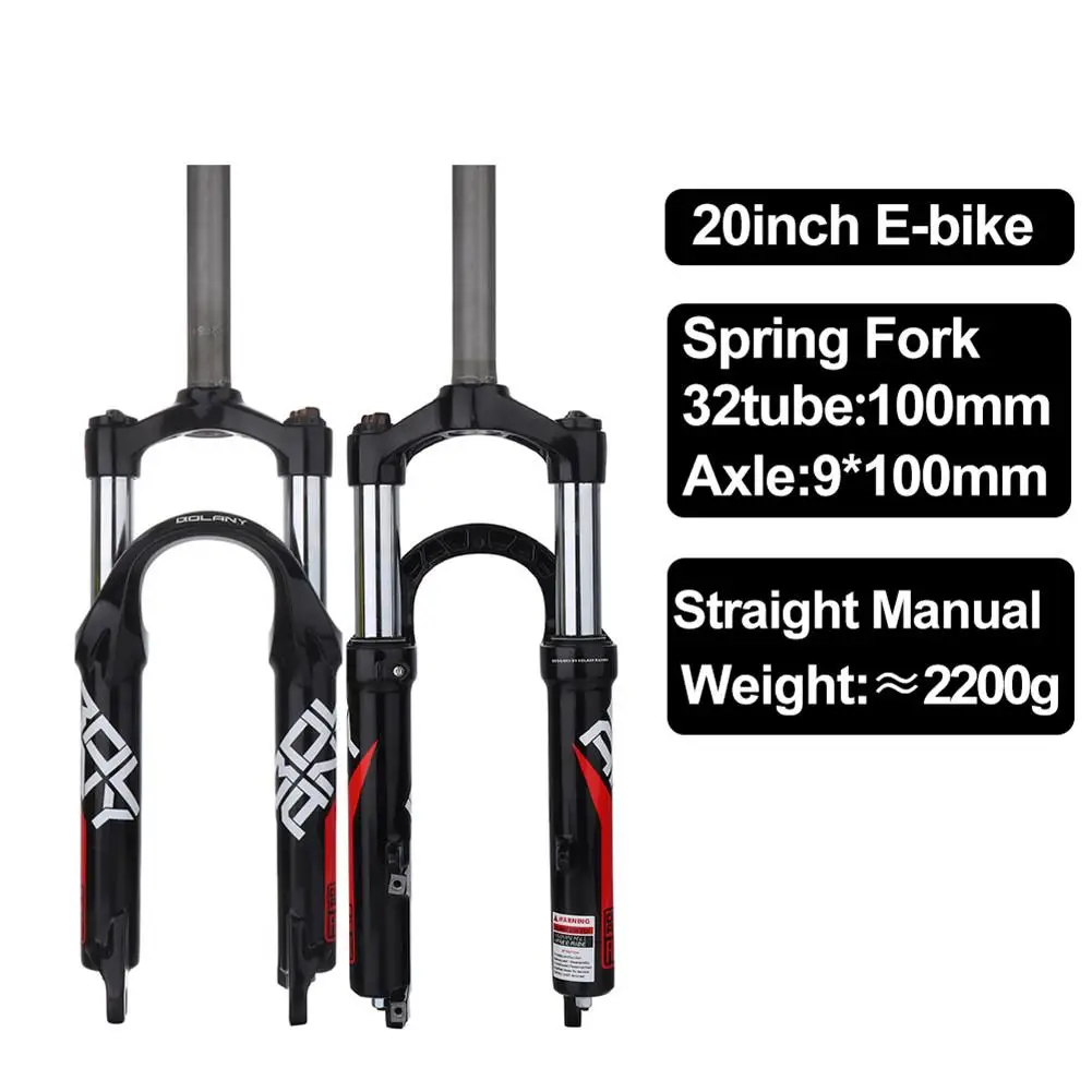 

20 Inch Kids Folding Bicycle Front Fork Aluminum Alloy Shock Absorption Mtb Suspension Fork Bicycle Accessories