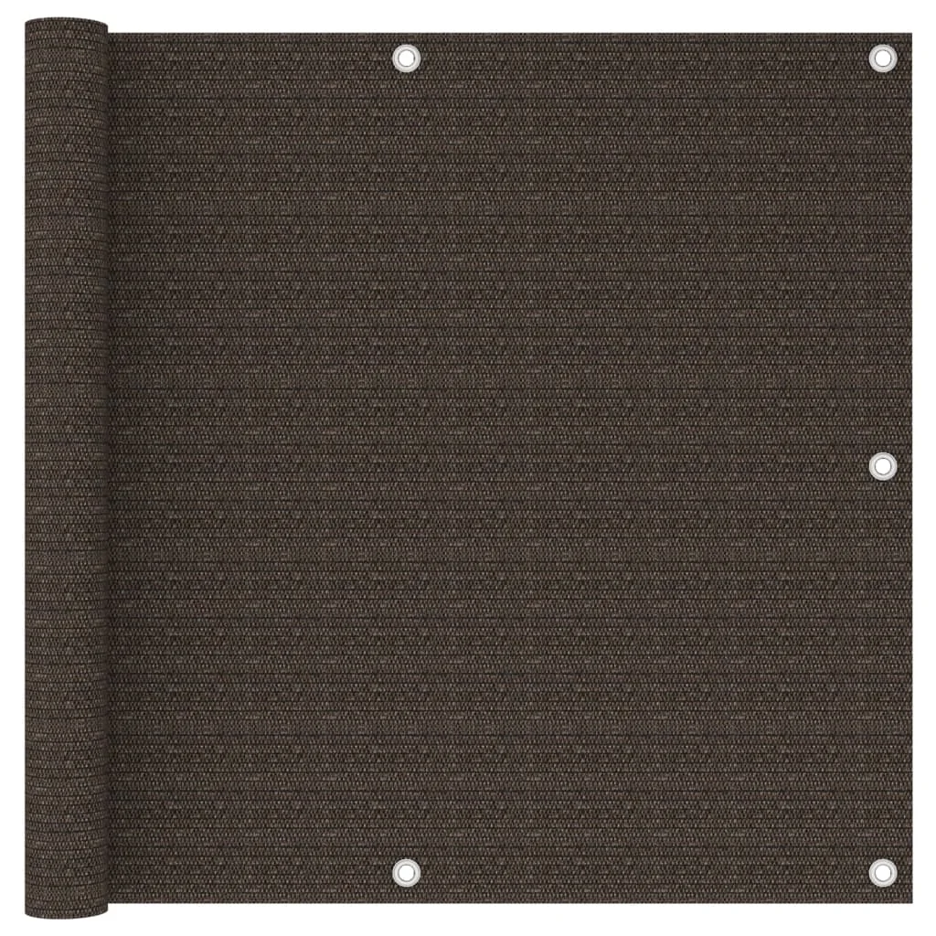 

Экран для балкона коричневый 90x600 см HDPE