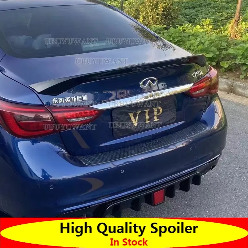 

Задний спойлер UBUYUWANT для Infiniti Q50, Q50S, 2014, 2015, 2016, 2017, из АБС-материала, черный задний спойлер для багажника