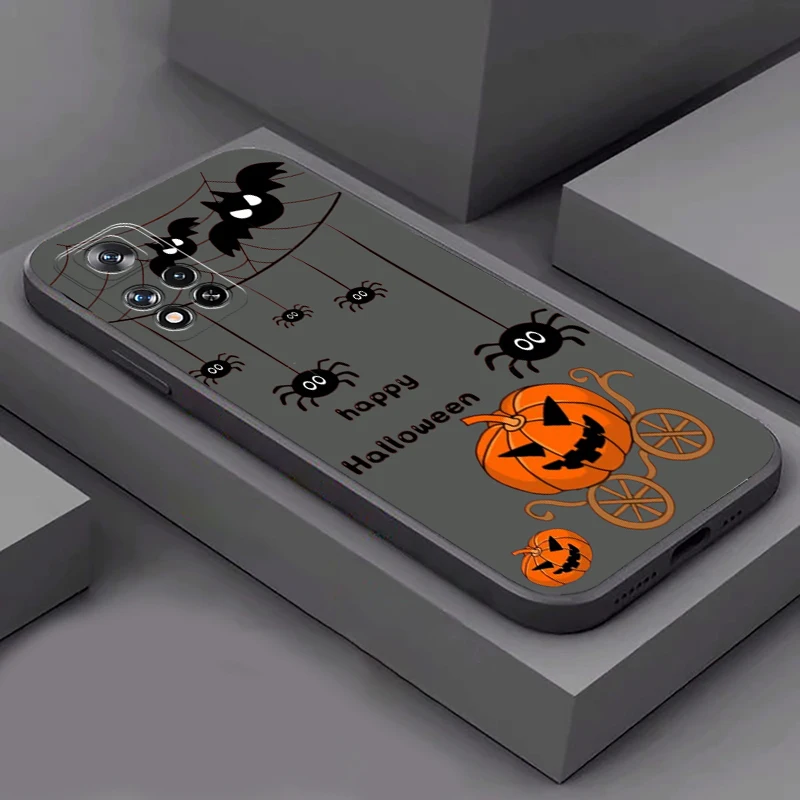 Halloween Pumpkin Skull For Xiaomi Redmi K70 K60 K60E K50 K50i K40 Gaming Ultra K40S K30 K30S K20 Pro Phone Case Coque