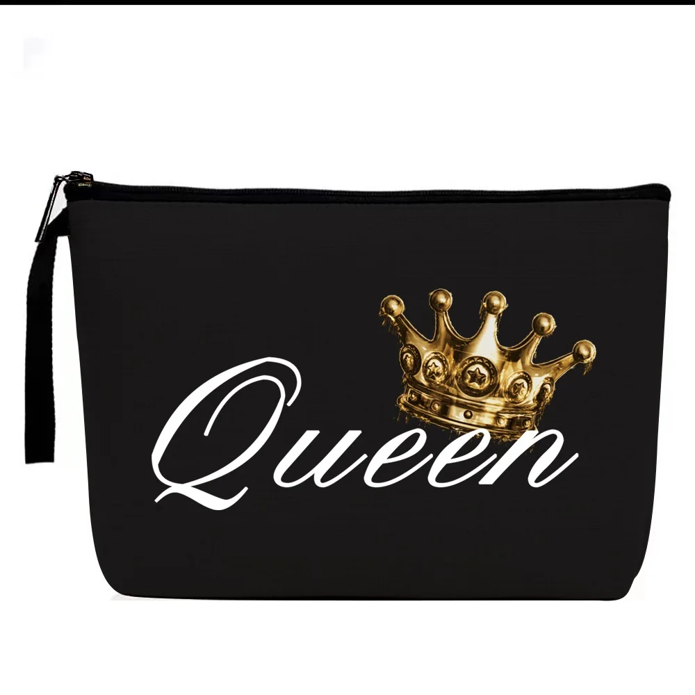 

King Print Simple Clutch Bag Mom Shopping Wallet Beach Holiday Travel Toiletries Organizer Makeup Case Mother Day Gifts Handbag