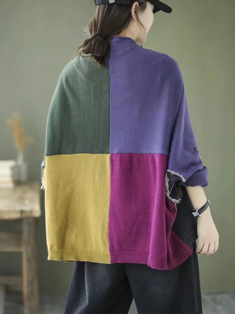 Max LuLu 2022 Весенняя винтажная Вязаная Дизайнерская Свободная джинсовая куртка с