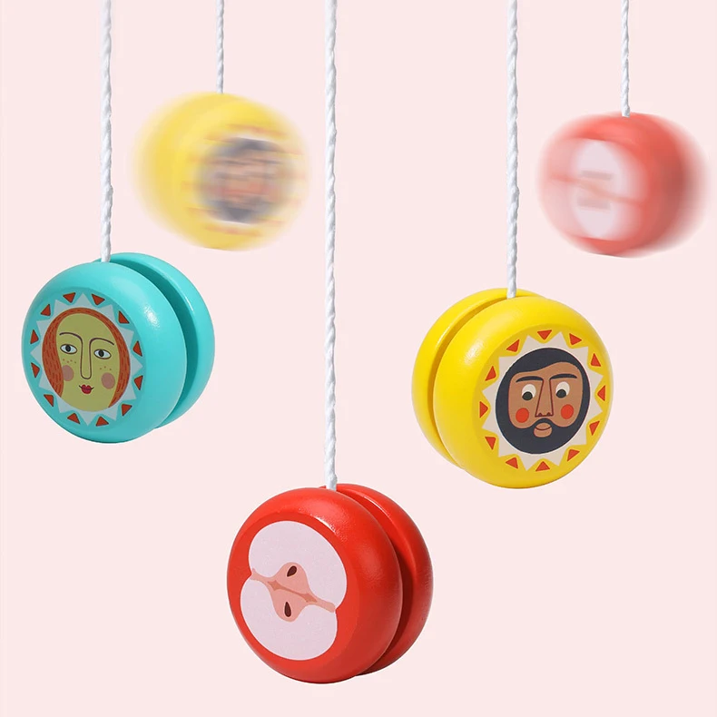 

Cartoon Wooden Yoyo Children Creative Cute Animal Yo-Yo Kindergarten Children's Gift Educational Nostalgic Toys