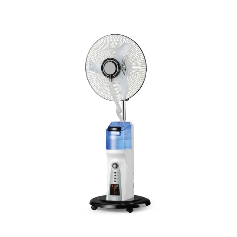 

AC/DC Operated Rechargeable Mist Fan with Light Solar Charging
