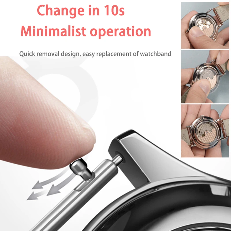 Watch Belt Ladies Substitute The Palace Museum Qianli Jiangshan 16mm Quick Remove Leather Strap