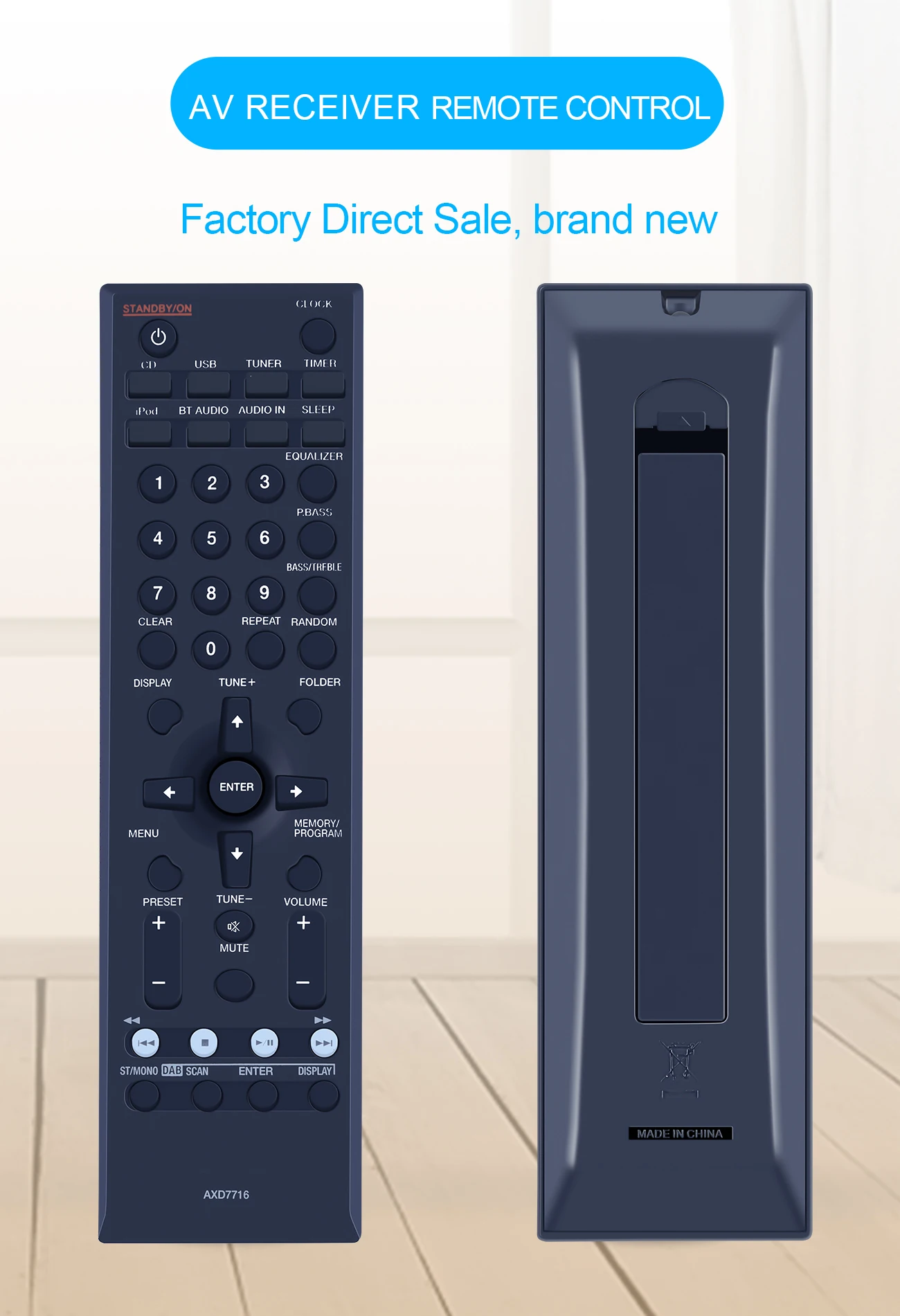 Пульт дистанционного управления для A/V AV-ресивера Pioneer AXD7716 VSX-S300-K VSX-S501 |