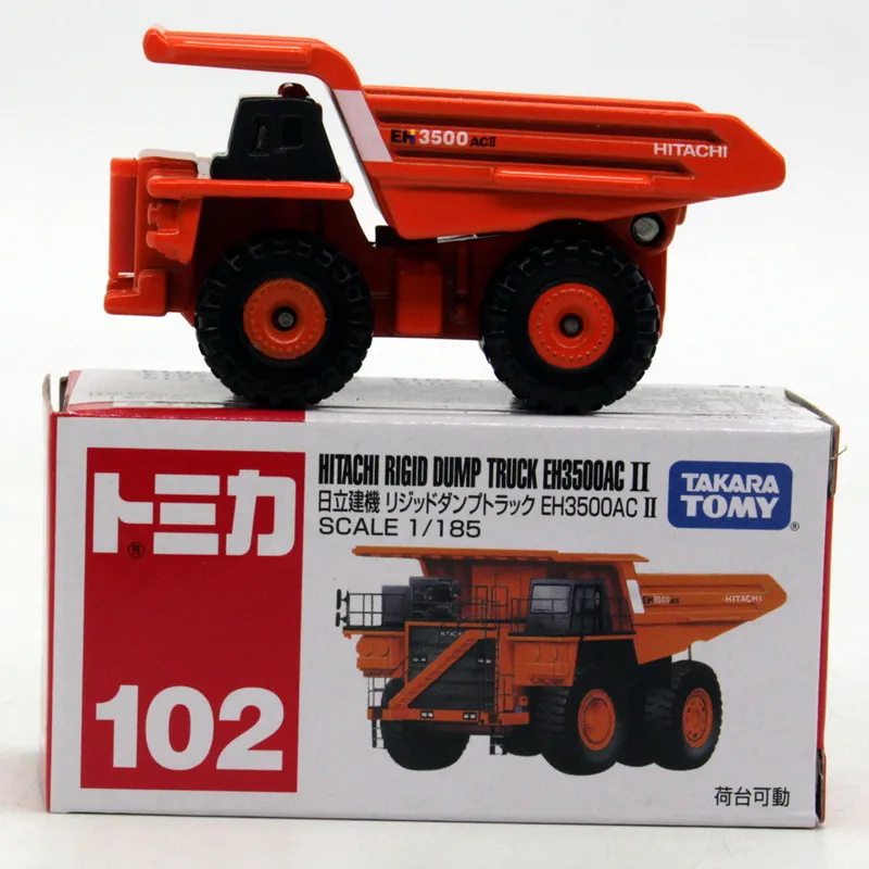Фигурка самосвала TAKARA TOMY Tomica фигурка из сплава модель NO.102 Hitachi коллекционное