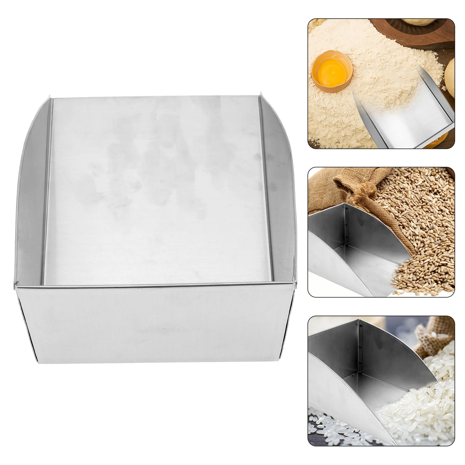 

Kitchen Waste Food Stainless Steel Tool Supply Scoop Fried Chicken Spoons